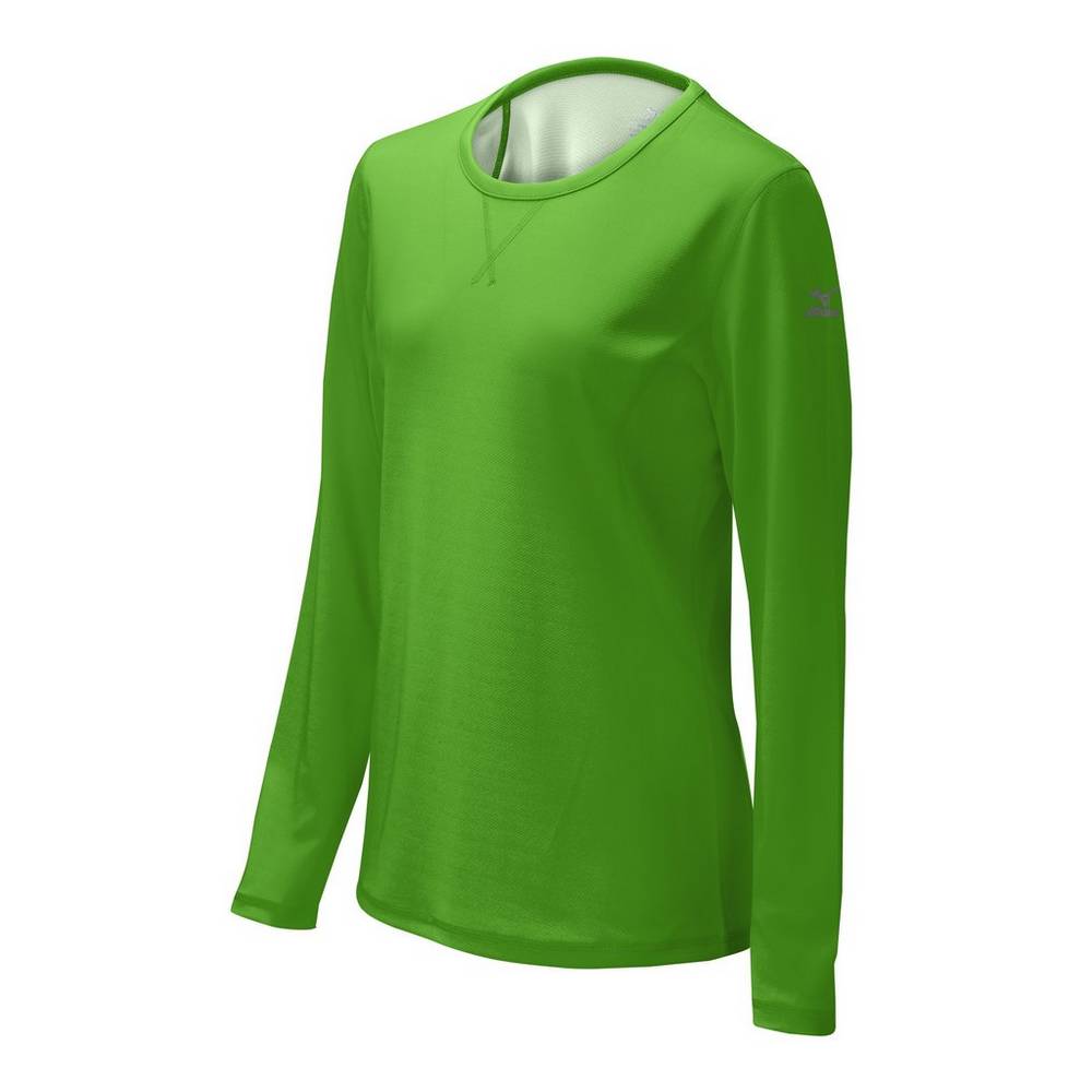 Sudaderas Mizuno Core Dual Hybrid Mujer Verde/Blancas Comprar KFZY-20843